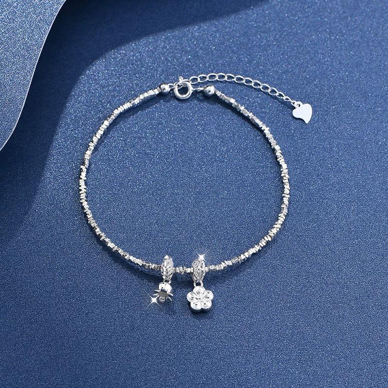 Zhongying Jewelry Silver Lily of the Valley Bracelet – Women's Elegant and Versatile Design