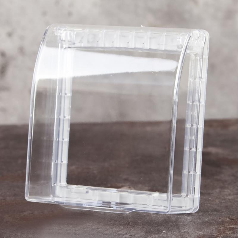 Universal 86 Type Wall Socket Waterproof Box Transparent Plate Home Switch Protection Cover Outdoor Socket Box Cover Protector