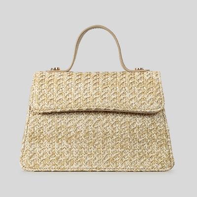 Frühling/Sommer Handgewebte Single Shoulder Crossbody Bag Damen Strandurlaub Strandtasche Rest Beliebte Handtasche