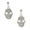 Les Trésors De Lily [M1736] - Boucles Argent 'Tête de Mort' blanc