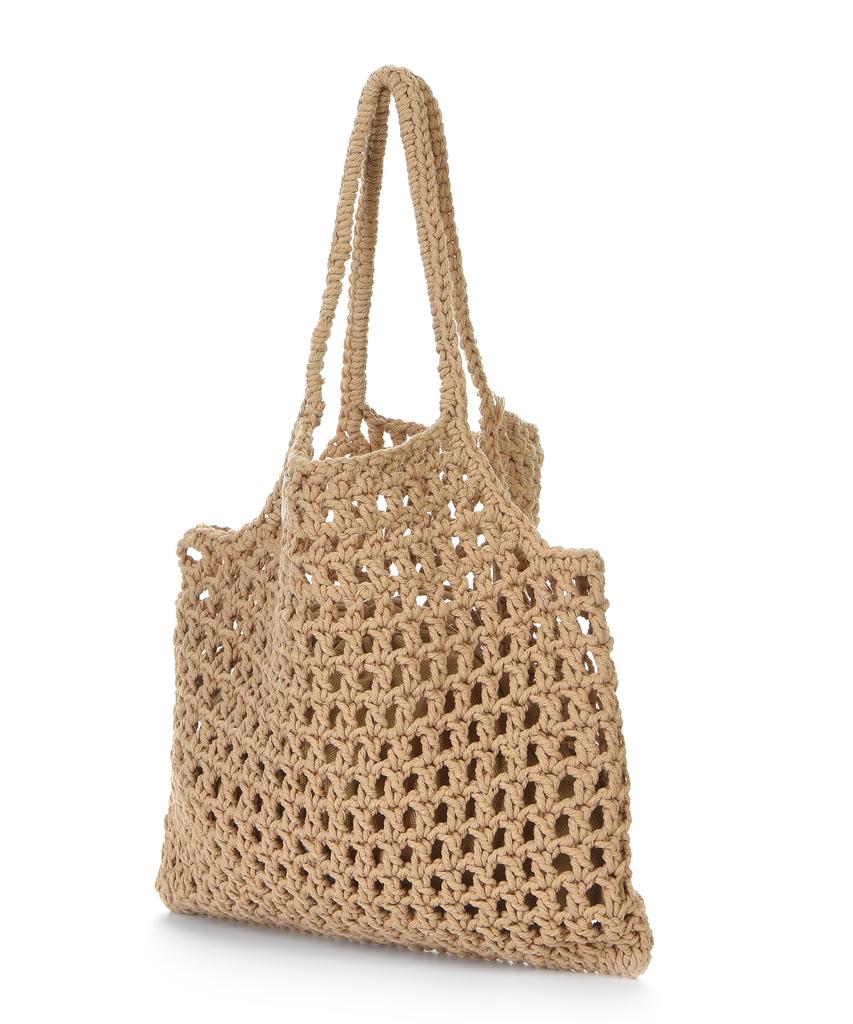 The-Abon Beach Carling Square Shoulder Bag Beige