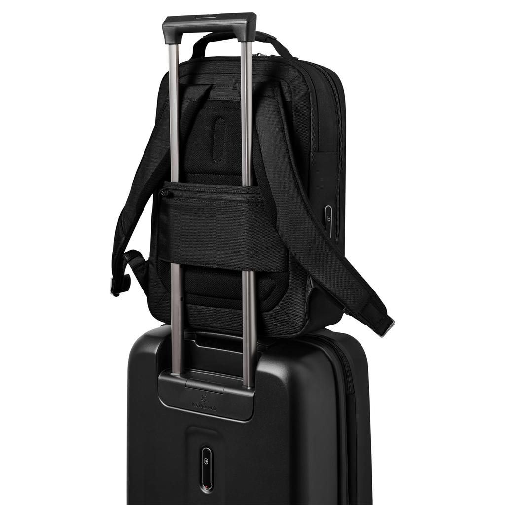 Victorinox Rucsac Compact Mitic cu Compartimente pentru Laptop, Tabletă și Călătorie Produs Premium Personalizat 653458 Rucsac, 17L, Negru, Husă 14 inch, Husă 11 inch,