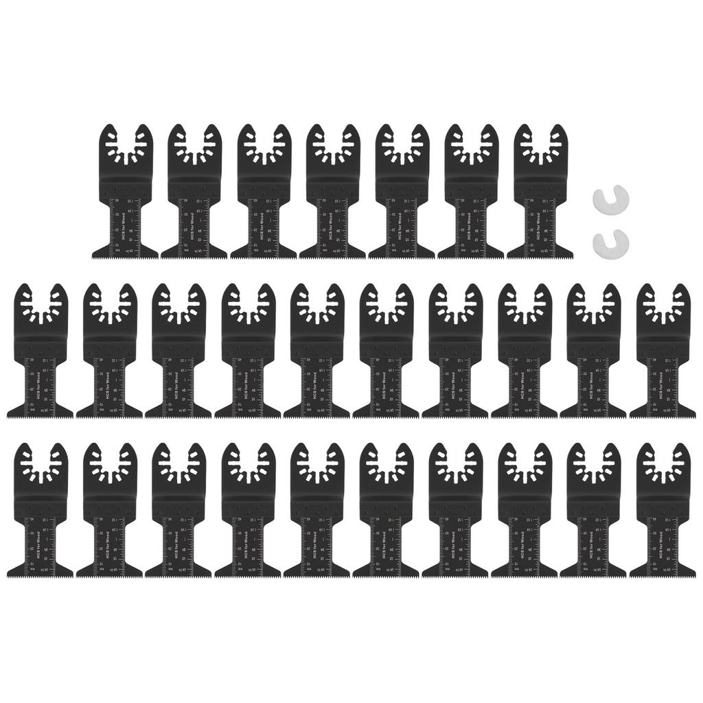 27 Stück 44mm oszillierende Sägeblätter Kohlenstoffstahl gerade Klingen zum Schneiden Polieren