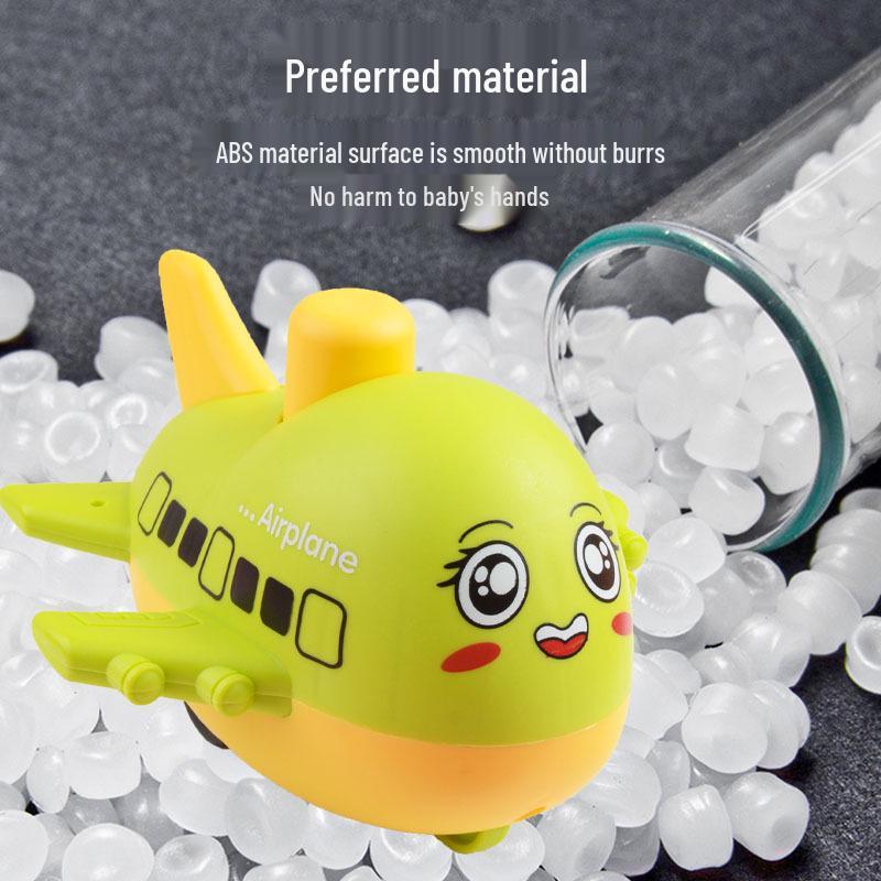 Children's Cartoon Airplane Pull-Back Toy
