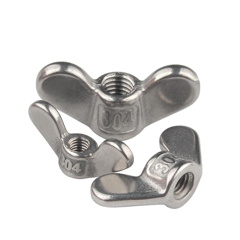 M4 M5 M6 M8 M10 M12 M14 M16 M18-M24 304 Stainless Steel Special-shaped Hand Screw Nut Claw Nut Big Ear Butterfly Nuts Wing Nuts