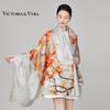 VICTORIA&VERA V827ZS01 Spring/Summer Printed Silk Floral Scarf