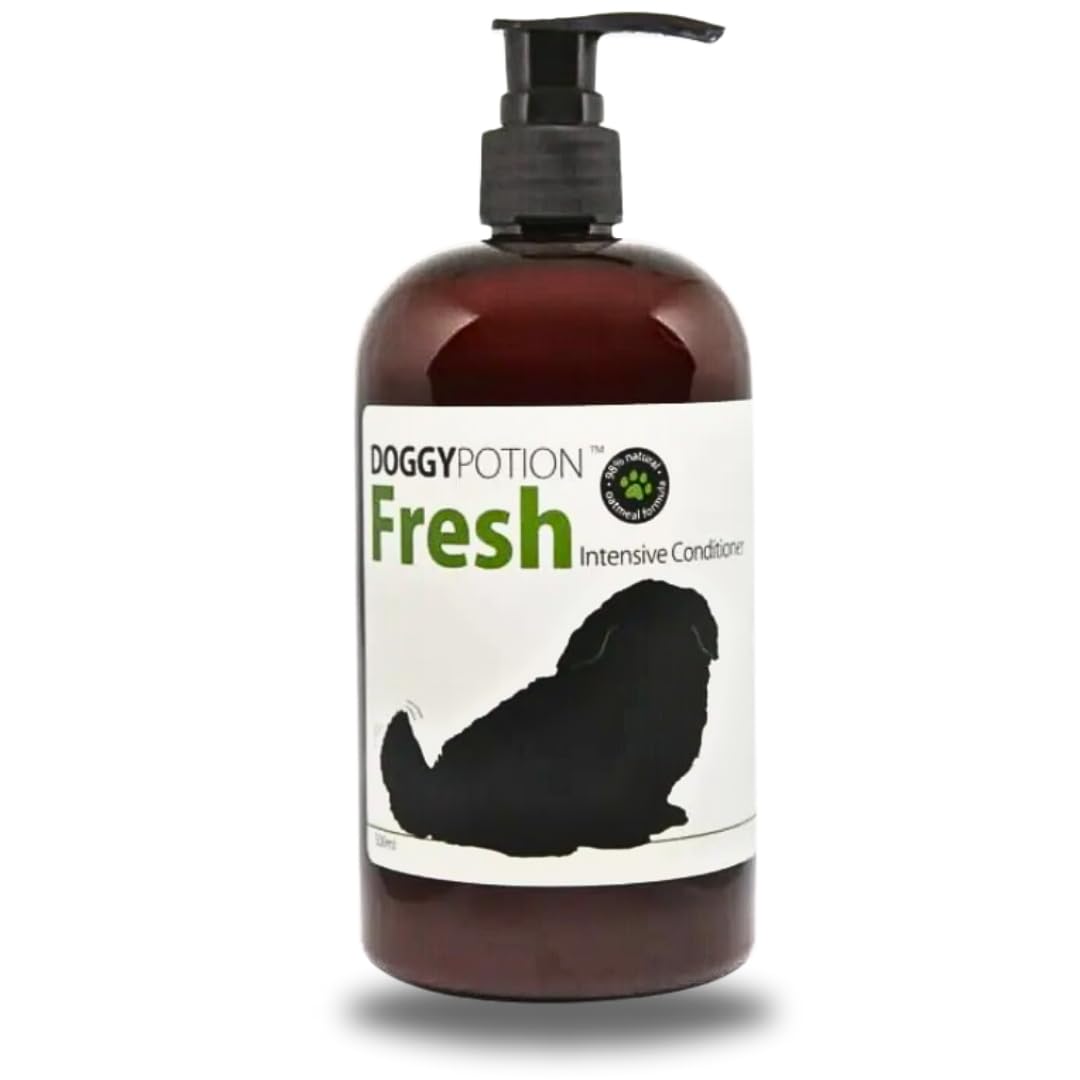 

от DOGGY POTION Кондиционер для собак Sensitive Green Apple Natural FRESH для собак и крупных пород Разбавленный [Рекомендуется ветеринарами] Лечебный, Гипоаллергенный,
