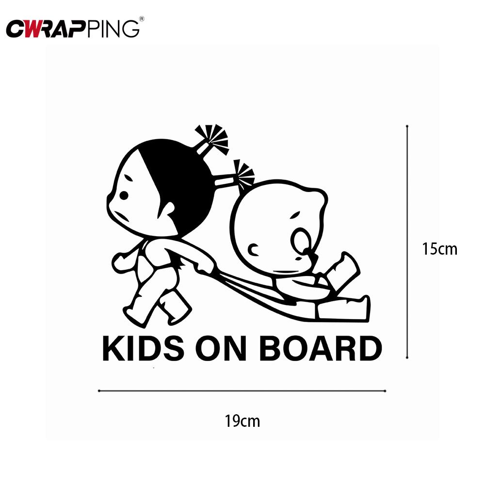 1 STÜCK Auto Baby an Bord Reflektierende Autoaufkleber Niedliches Kindermuster Aufkleber für Auto Stoßstange Warnschild Zubehör