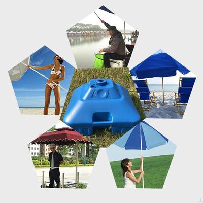 Terrassen Sonnenschirm Ständer Stange Halter Füllbar Zubehör Wassergefüllter Ständer für Deck Angeln