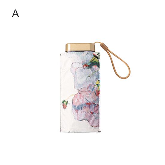 Přenosný deštník olejomalba vzor Dobře vypadající krásný multifunkční ochrana proti dešti Ocelový skládací design Venkovní nabídka slunečního deštníku