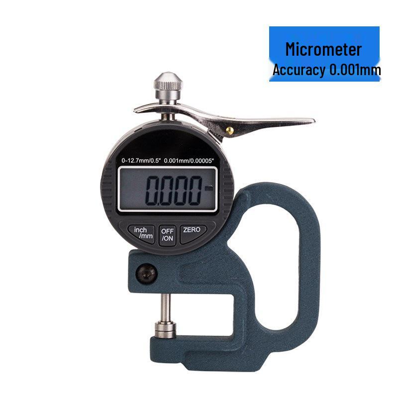 Digital Thickness Gauge for Pipe, Paper, Film, Fabric, Tape, Leather - Large Span Desktop Meter