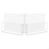 2Pcs Hanging Wall File Holders Magazine Racks Clear Acrylic Multipurpose Storage Organizer for