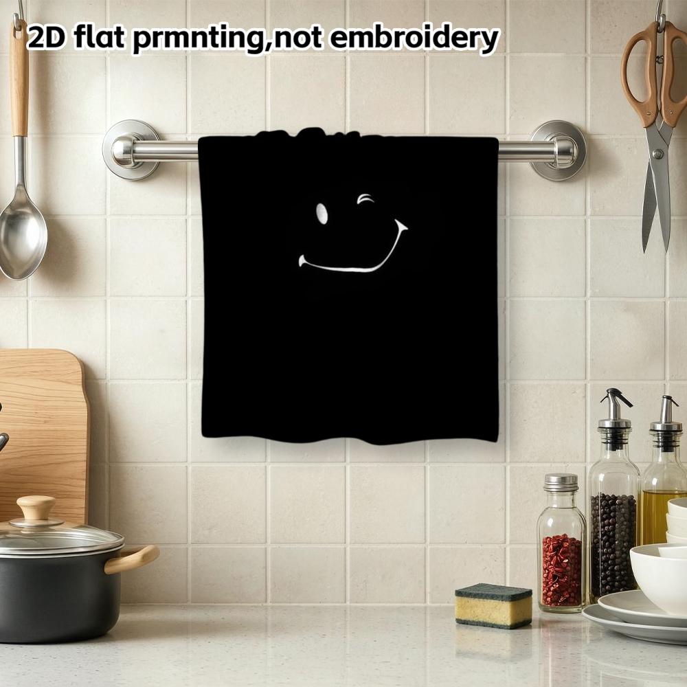 Wink Smiley Face Lightweight Absorbent Towel
