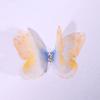 50 bucăți de culoare gradient șifon brodat fluture accesorii pentru păr de mireasă
