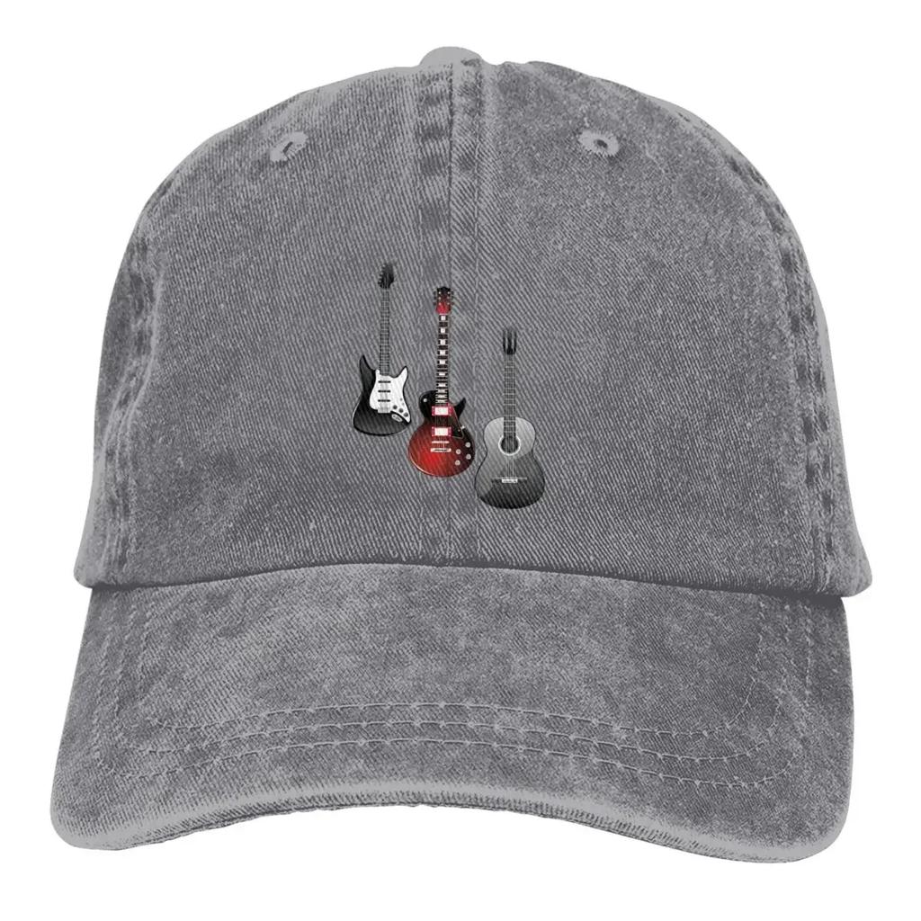 Casquette de baseball Homme Chapeaux de cowboy Femme Visière Protection Snapback Casquettes Rock Guitare