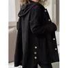 Women's Autumn Winter New Style Corduroy Loose Hooded Jacket