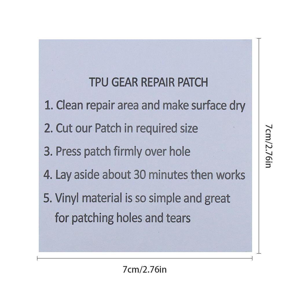 

10 шт. Набор для ремонта плавательных средств из ТПУ, заплатки, наклейка для ремонта палаток, прочная, нетоксичная, прозрачная палатка