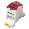 UKK 80A DIN Rail Distribution Box Terminal Block Junction Box Line Terminal Rail Splitter for Various Power Distribution Needs