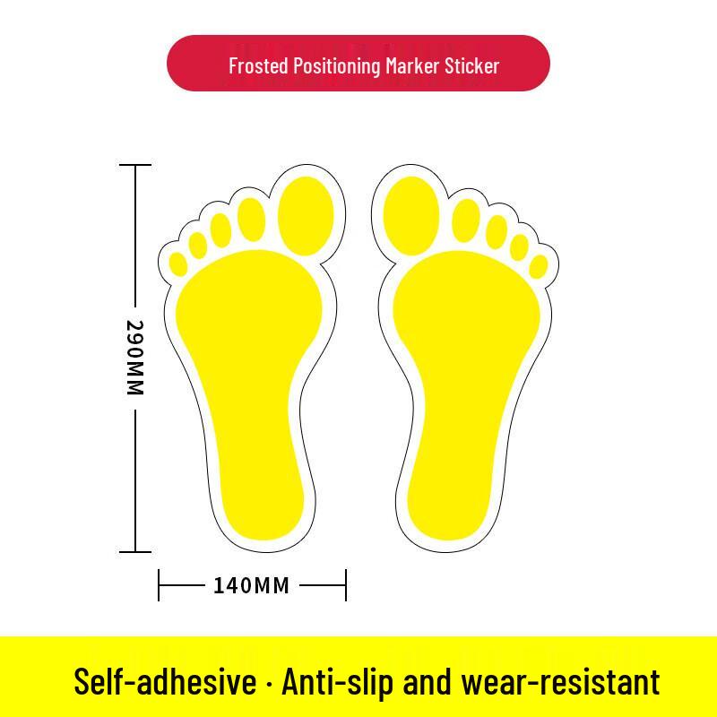 WEZHO Footprint Floor Marker Decals