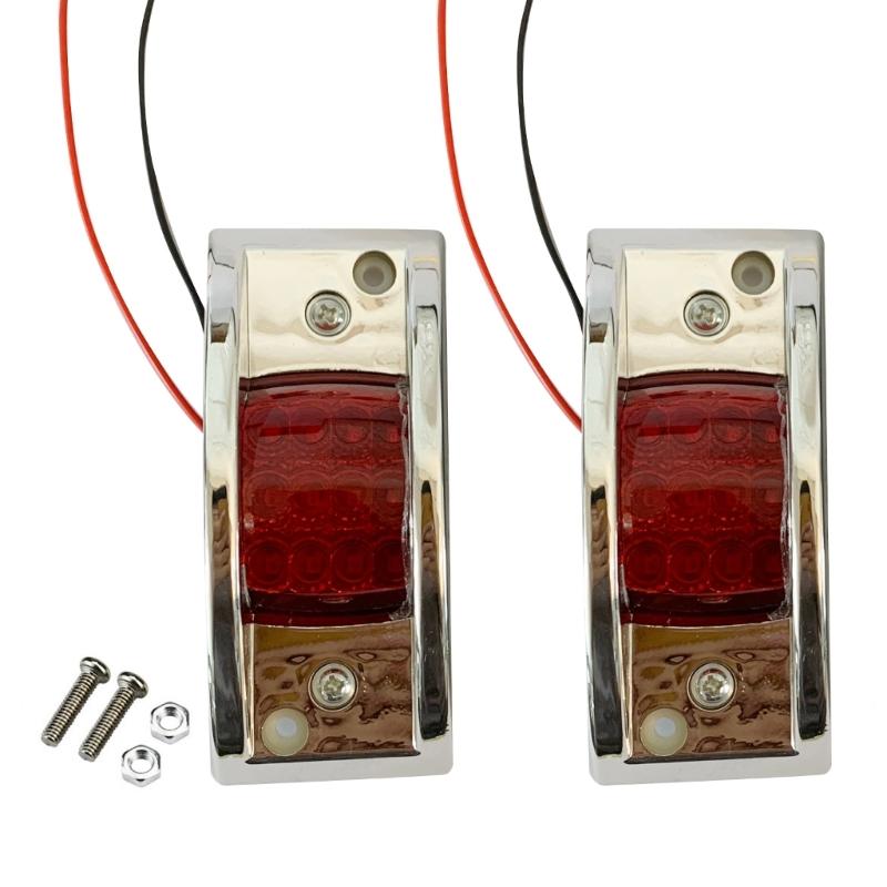 12 LED Truck Trailer Amber Light Front Rear LED Side Marker Lights Clearance Indicator Lamp Waterproof LED Marker Light