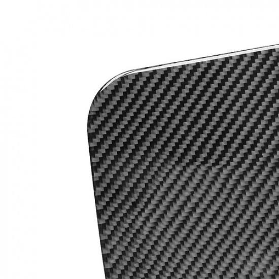 Carbon Fiber Car Steering Wheel Panel Cover Sticker For Toyota Highlander 15-18