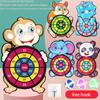 Interactive Family Party Game Educational Dart Boards Toy Animals Soft Stciky Ball Throwing For Children Gift