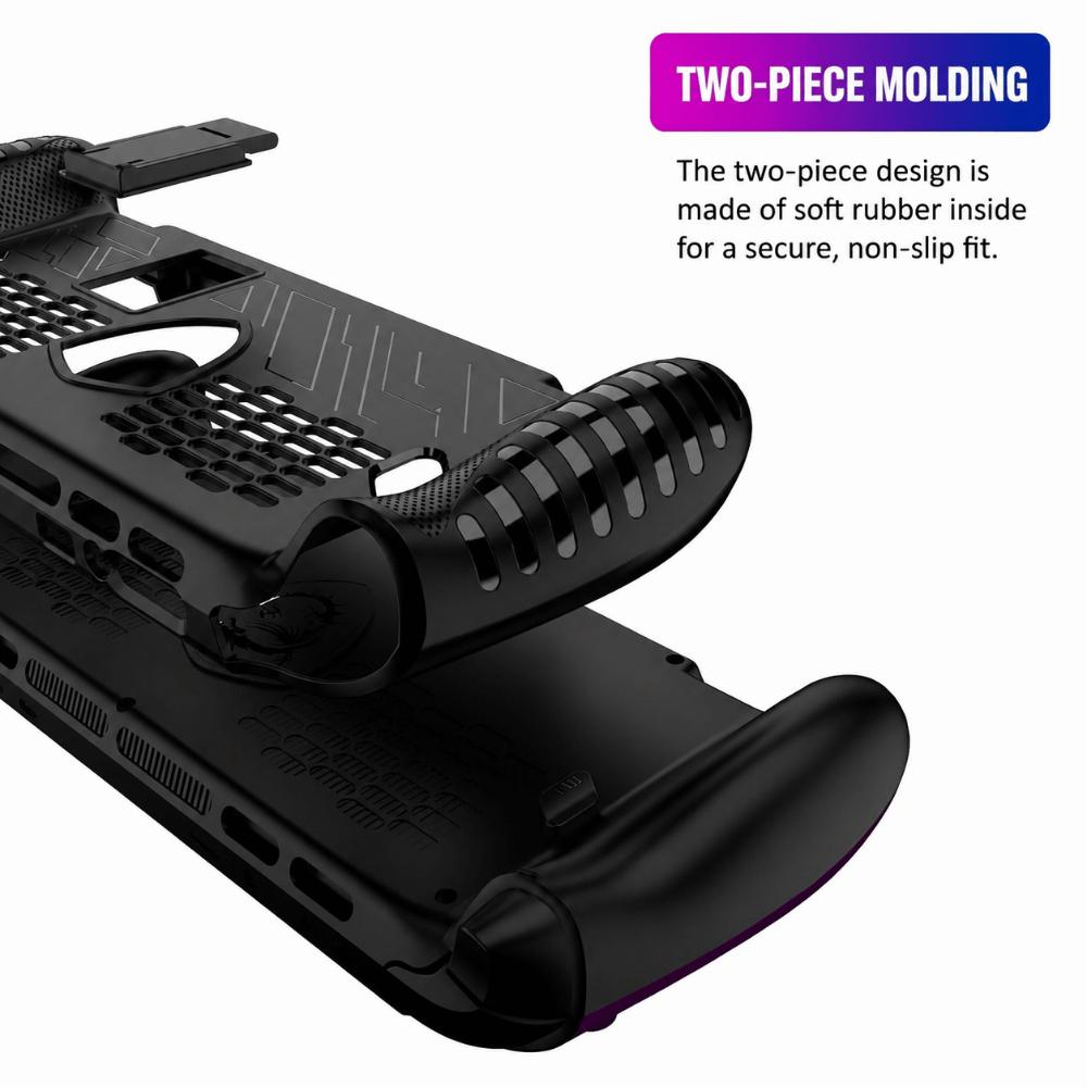 TPU Handheld Game Console Case Shockproof Anti Slip Protective Cover Ergonomic with Kickstand Host Shell for MSI Claw 8 EX AI+