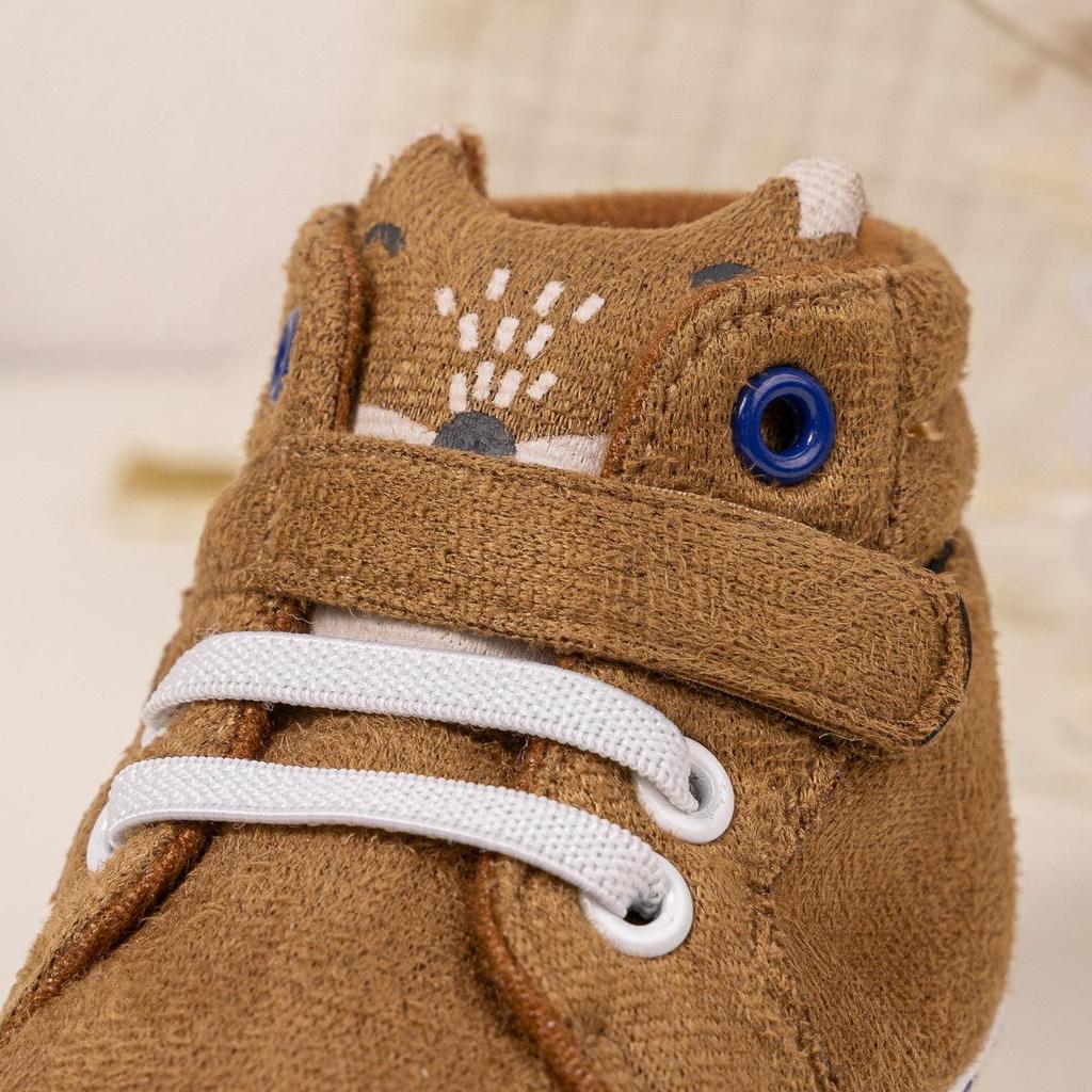 Infant Velcro High-Top Non-Slip Breathable Walking Shoes