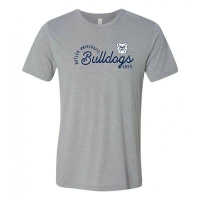 Butler Bulldogs Sunshine Script Canvas Triblend T Shirt - Athletic Grey