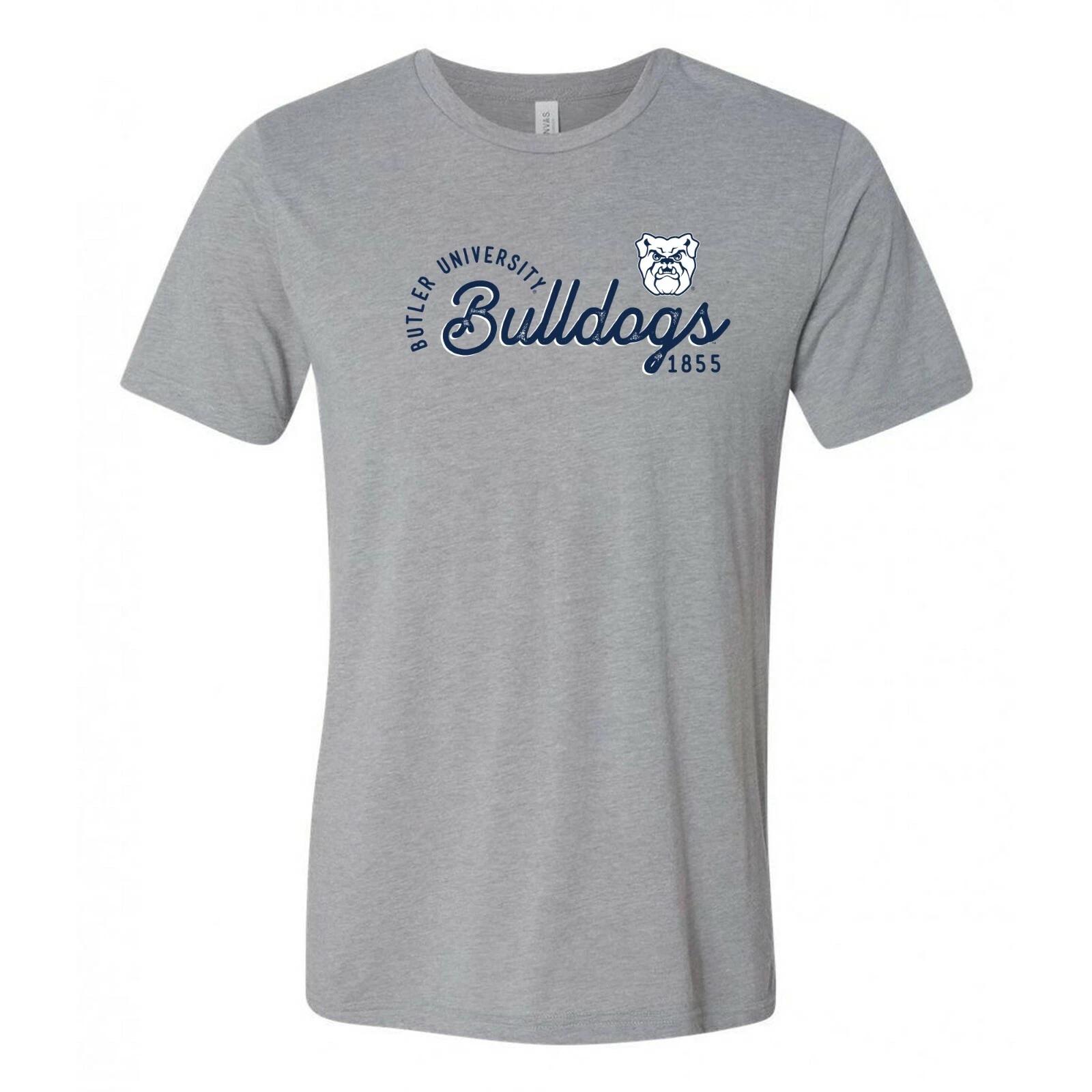 Butler Bulldogs Sunshine Script Canvas Triblend T Shirt - Athletic Grey M