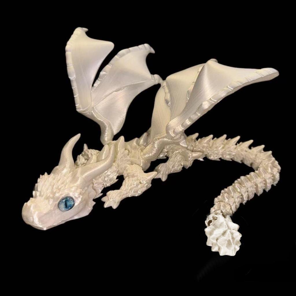 3D Tištěný Magický Drak Pohyblivý Kloub Fidget Hračka Otočný Kloubový Kancelářský Stolní Ornament Hračka pro Dospělé Dětská Řemesla Dárek