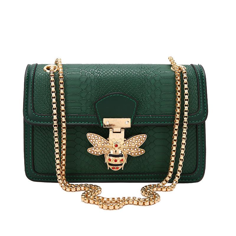 

Новая сумка Bee Bag Crocodilo Vintage Pattern Crossbody сумки для женщин квадратная повседневная универсальная сумка через плечо