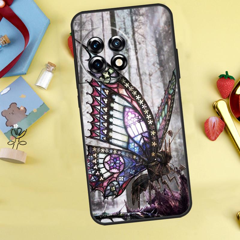Colorful Butterfly Case For OnePlus 15 13 12 11 9 10 Pro 13T 13R 12R 10T 8T Nord 5 CE 3 4 2 Lite N20 N30 Cover