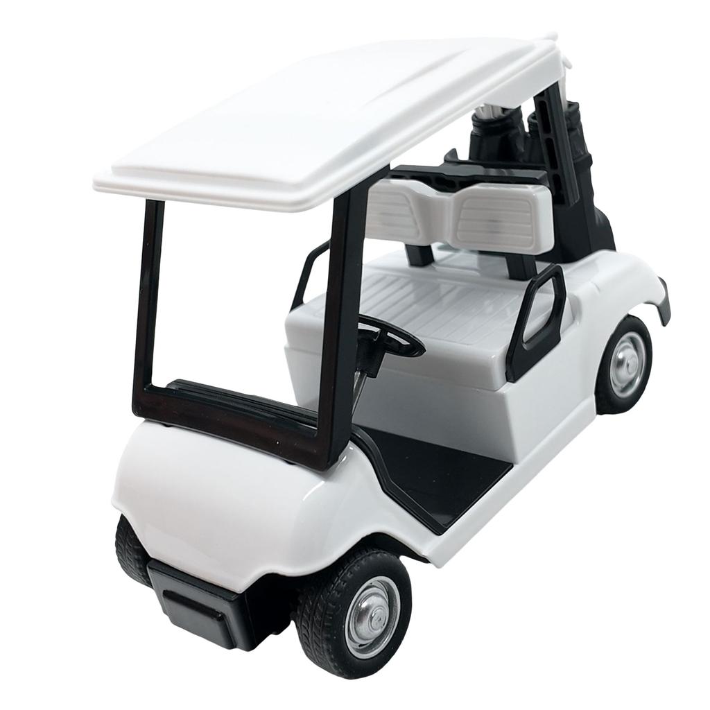 Realistic Alloy Golf Cart Model Miniature Pullback Vehicle Desktop Decoration Gift For Collectors And Golf Enthusiasts