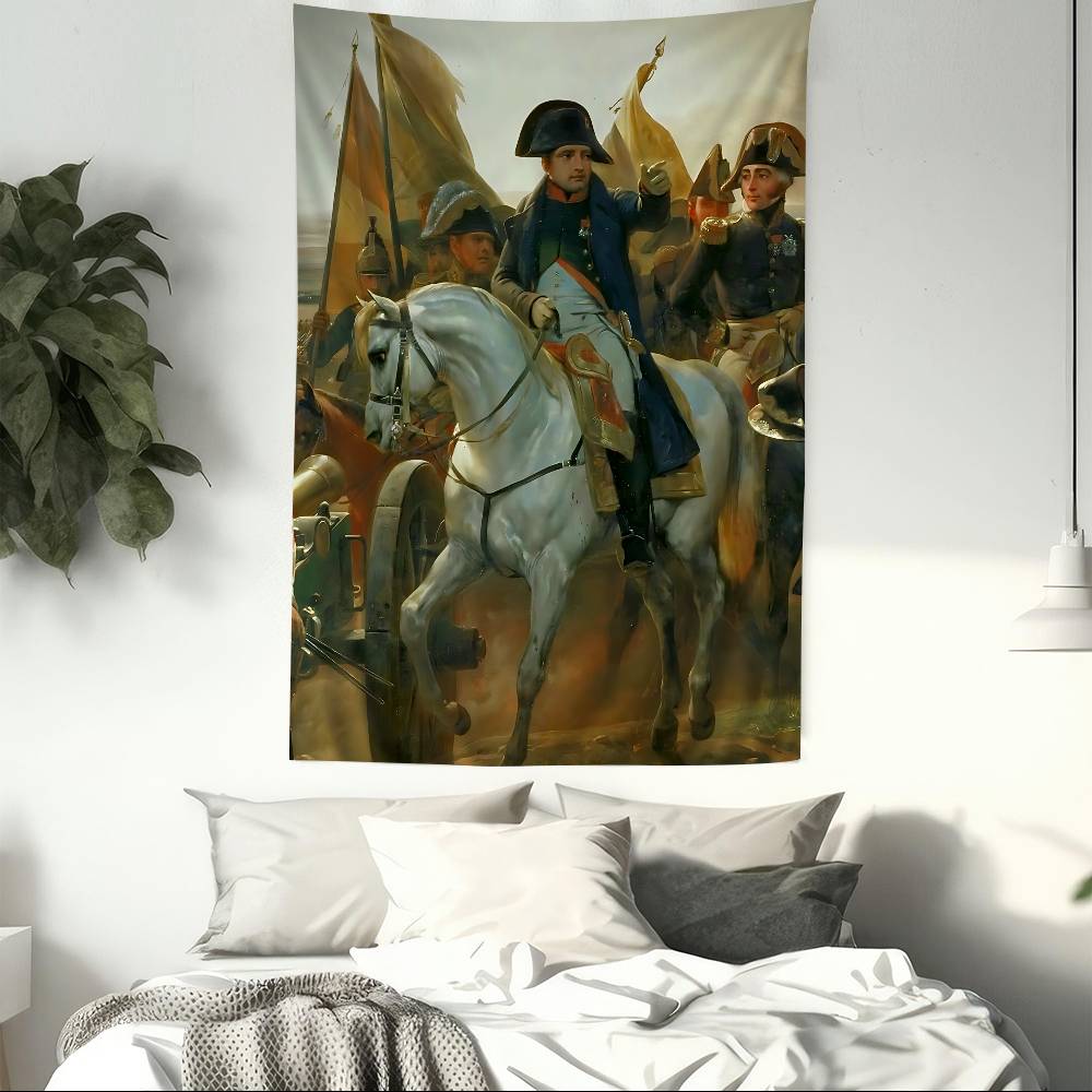 Napoleon Bonaparte Art Colorful Tapestry Wall Hanging Hanging Tarot Hippie Wall Rugs Dorm Wall Art Decor