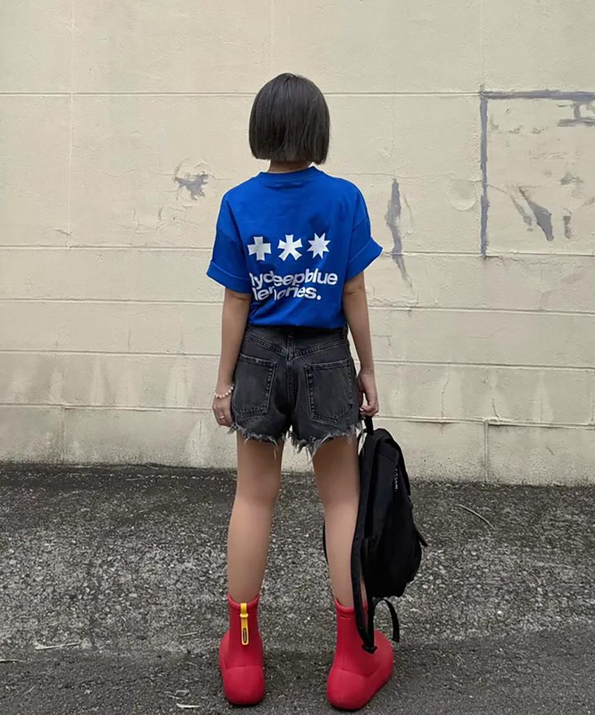Maidibbeullumemolijeu Mm Symbol Logo T-Shirts (Blue)
