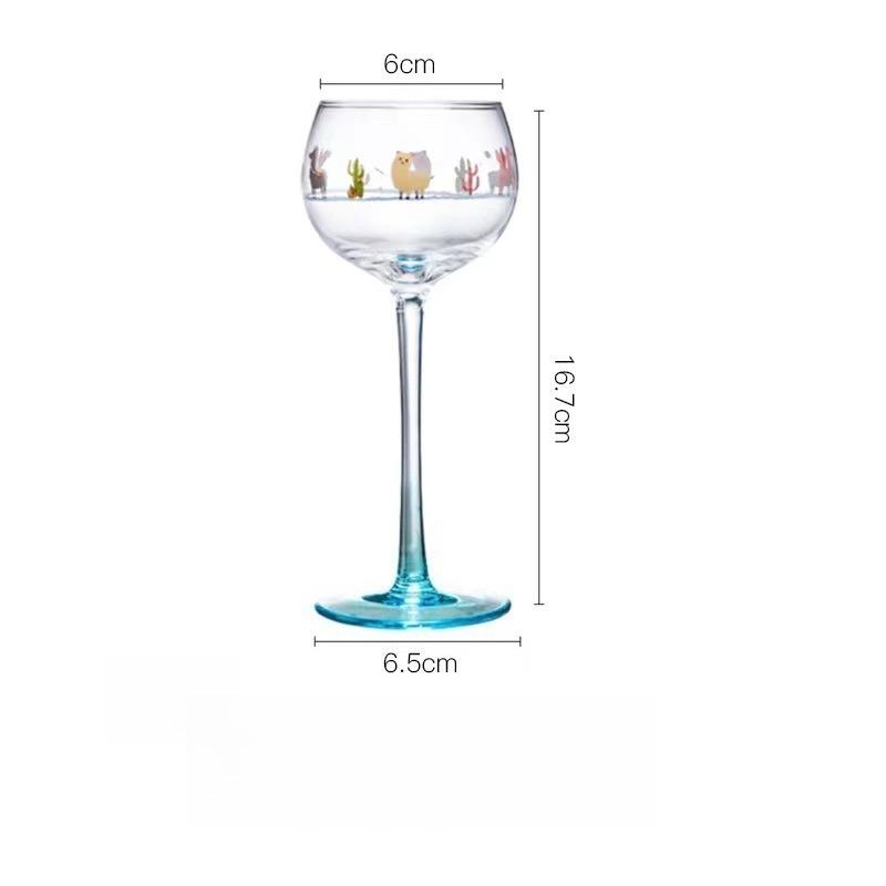 Alsatian Style Little Man Cup Red Wine Glass High Value Ins Nordic Style Cute Creative Doll Cup Gift Home Decoration Creative