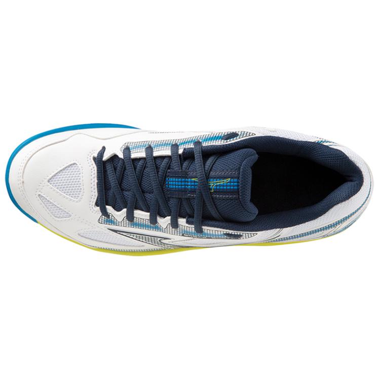 Mizuno Break Shot Comfortable Versatile Non-Slip Durable Low-Top Tennis Shoes Men Sneakers White Blue 61GA234015