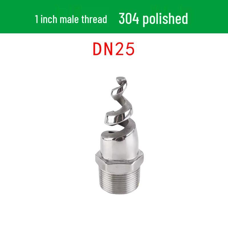 Stainless Steel Anti-Clog Spiral Spray Nozzle for Cooling Tower & Fire Protection