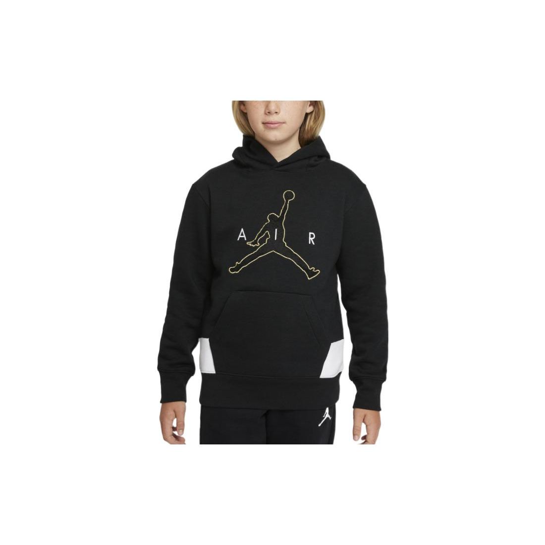 

Jordan Kids Logo Hoodie Long Sleeve Pullover Hoodie Kids Tops Black DQ3717-010 M