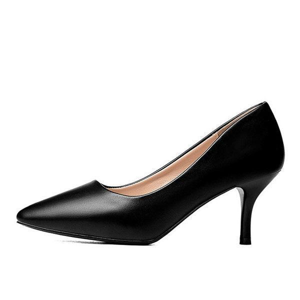 2025 Spring and Autumn New Professional Small High Heels Women's Pointed Thin Heels Sexy Work Shoes Women's Black Not Tired Feet Single Shoes