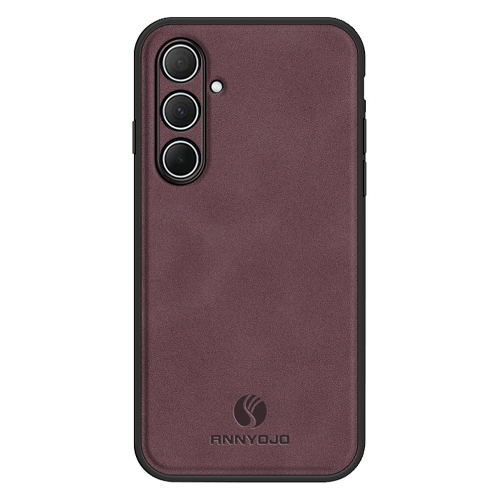 ANNYOJO For Samsung Galaxy A56 5G Case PU Leather+PC+TPU Anti Drop Phone Back Cover