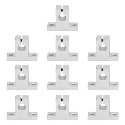 10 Pièces Support de Guidage Linéaire en Alliage d'Aluminium Haute Capacité de Charge Mouvement Linéaire Fluide Support de Tige