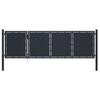 Garden Gate - VIDAXL - Steel - 350x100 Cm - Anthracite - Swing