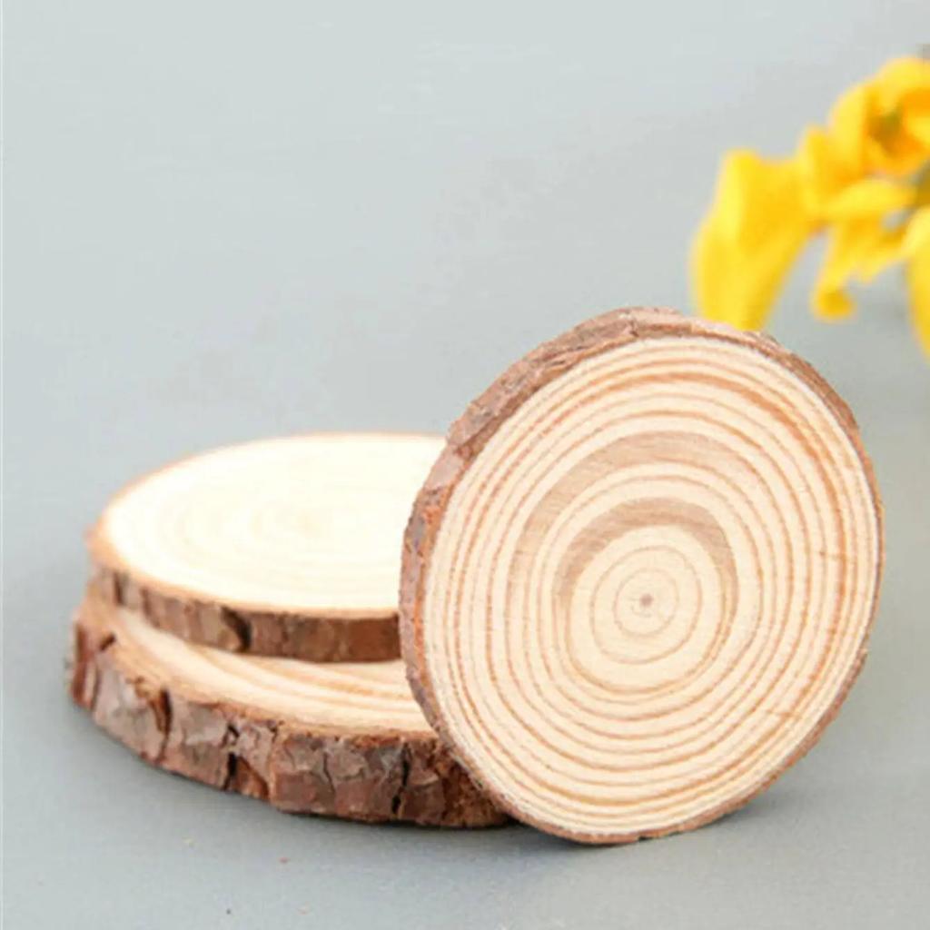 1 Stück Runder Holz Butler Dekoteller, Vintage Mittelstück Kerzenhalter Tabletts