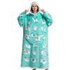 Women Winter Fleece Hoodie Robe Oversized Blanket with Sleeves 140cm Giant TV Hoodies Sweatshirts Cozy Comfortable Warm