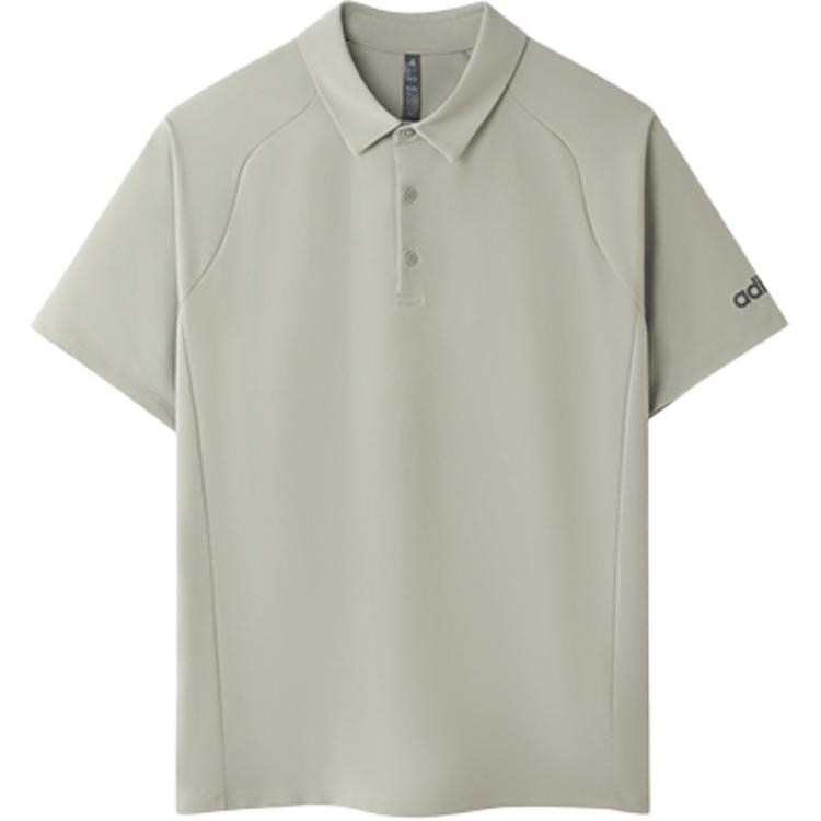 Adidas Comfortable Fashion Pullover Polo Shirt Men Tops Gray-Green KB5976