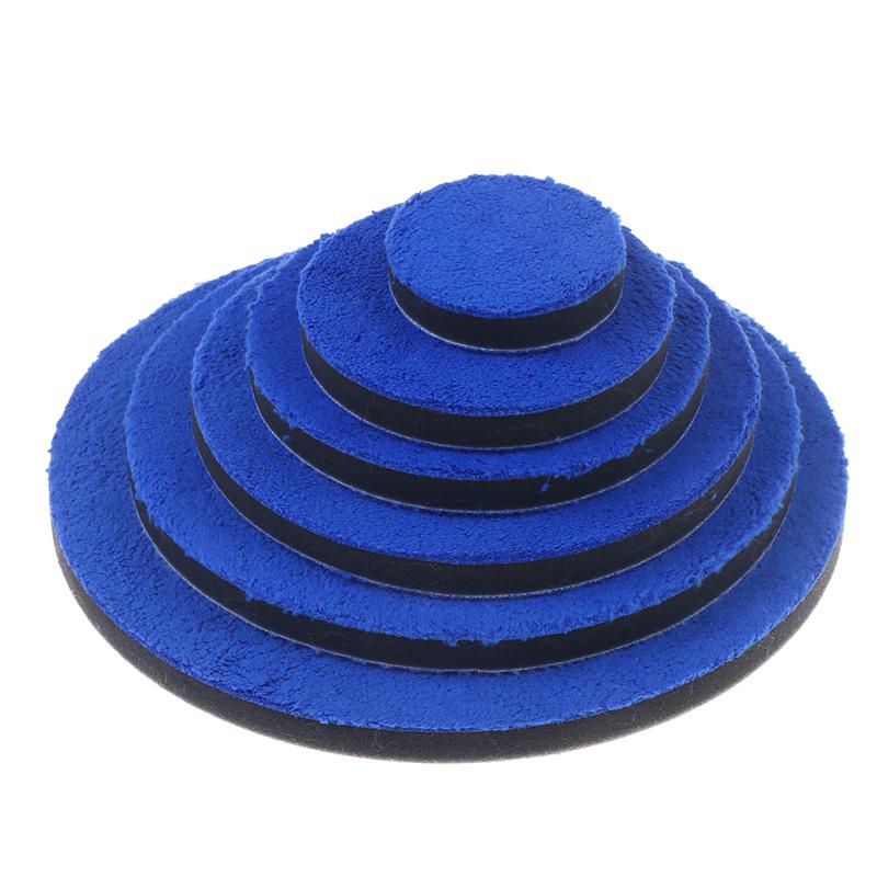 2Pcs 2/3/4/5/6/7Inch Microfiber Polishing Pad For Cars Body Polish Wax Buffer Pad Wash Cleaning Micro Fiber Polishing