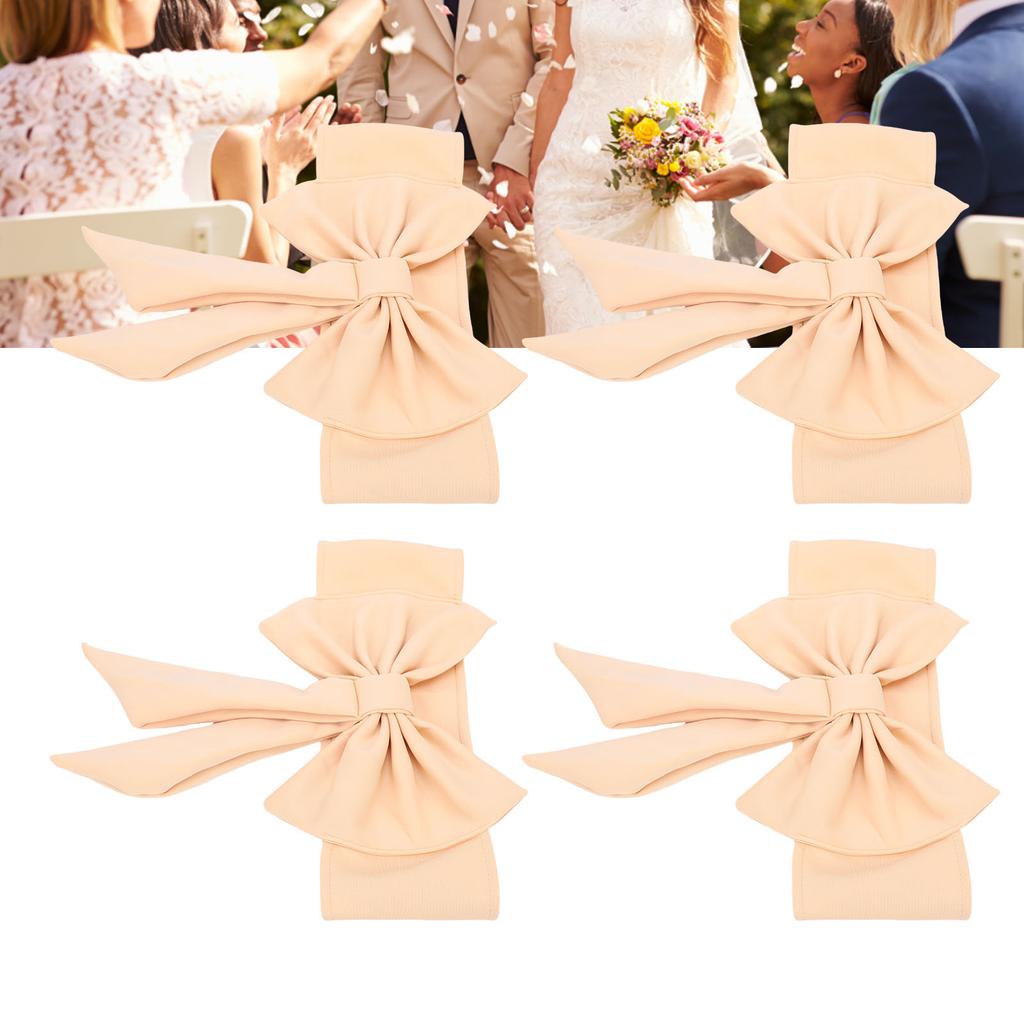 10pcs Chair Sashes for Wedding Elastic Chair Bows Sashes Decorative for Party Ceremony Reception Banquet Decorations