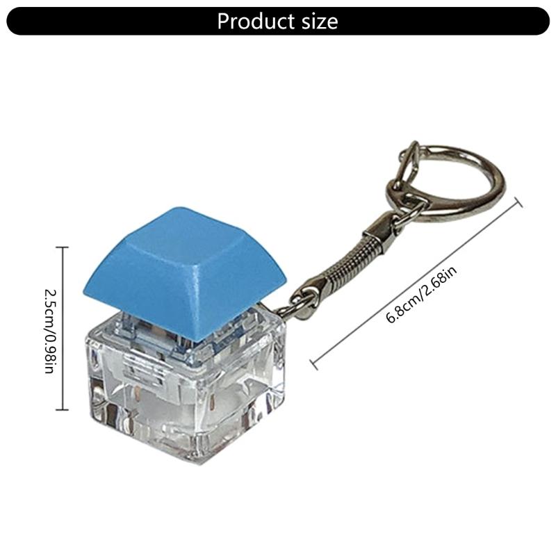 Sensory Mechanical Keychain Stress Relief Toy 5000+ Presses Count Soft ABS Portable Focusing Tool For Classroom Office Travel